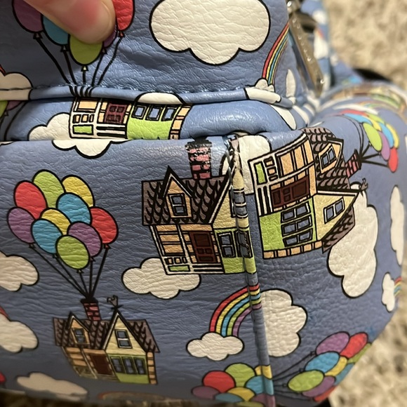 Disney Pixar Up Loungefly backpack rainbow balloons - Picture 11 of 12